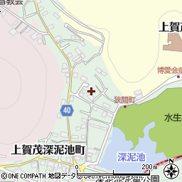 京都府京都市北区上賀茂狭間町22-9周辺の地図