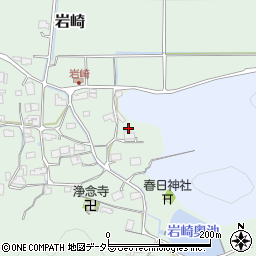 兵庫県丹波篠山市岩崎周辺の地図