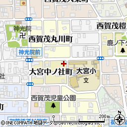 京都府京都市北区大宮中ノ社町21周辺の地図