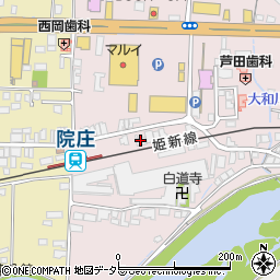 おそうじ本舗　津山院庄店周辺の地図