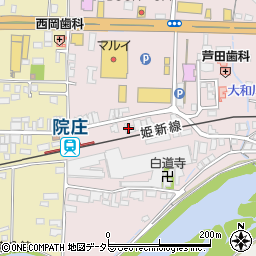 おそうじ本舗津山院庄店周辺の地図