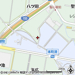 愛知県豊田市上丘町八ツ田47周辺の地図