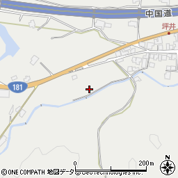 岡山県津山市坪井下975周辺の地図