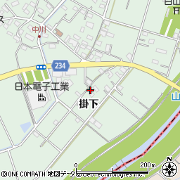 愛知県豊明市沓掛町掛下周辺の地図