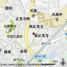 愛知県名古屋市緑区大高町西正光寺周辺の地図