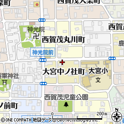 キョウテク大宮小学校西パーキング周辺の地図