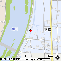 岡山県真庭市平松51周辺の地図