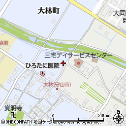 滋賀県守山市大林町207周辺の地図