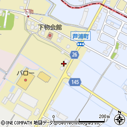 滋賀県草津市下物町64-3周辺の地図