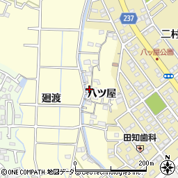 愛知県豊明市間米町八ツ屋637周辺の地図