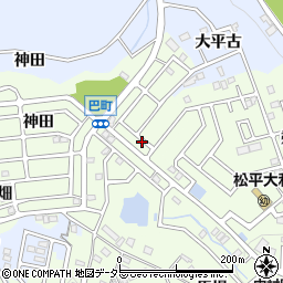 愛知県豊田市巴町カキタ周辺の地図