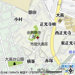 愛知県名古屋市緑区大高町北横峯34周辺の地図