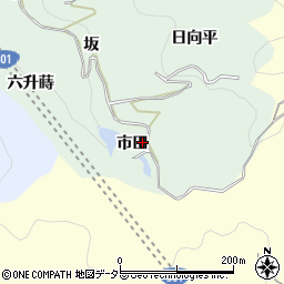 愛知県豊田市鍋田町（市田）周辺の地図