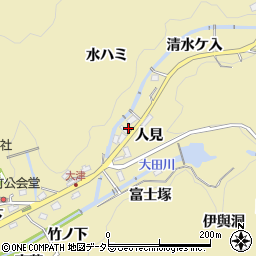愛知県豊田市豊松町人見周辺の地図