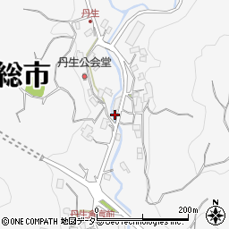 千葉県南房総市富浦町丹生周辺の地図