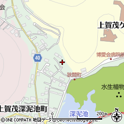 京都府京都市北区上賀茂狭間町20周辺の地図