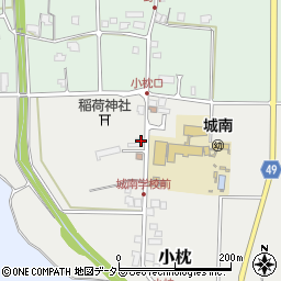 兵庫県丹波篠山市小枕105周辺の地図