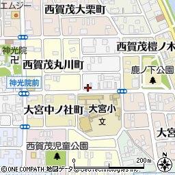 京都府京都市北区西賀茂南大栗町38-3周辺の地図