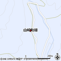兵庫県宍粟市山崎町梯周辺の地図