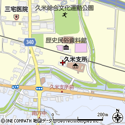 津山市役所久米支所　産業建設課・クリーンセンター環境整備係周辺の地図