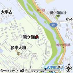 愛知県豊田市岩倉町鵜ケ瀬前周辺の地図