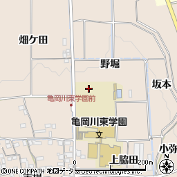 京都府亀岡市馬路町野堀周辺の地図