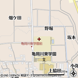 京都府亀岡市馬路町（野堀）周辺の地図