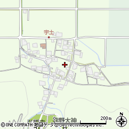 兵庫県丹波篠山市宇土周辺の地図
