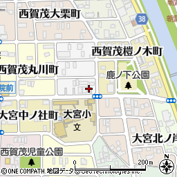 京都府京都市北区西賀茂南大栗町35周辺の地図