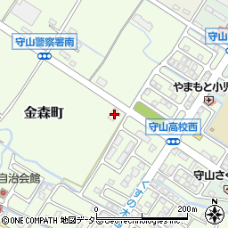 滋賀県守山市金森町600-1周辺の地図