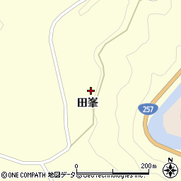 愛知県北設楽郡設楽町田峯先達畑周辺の地図