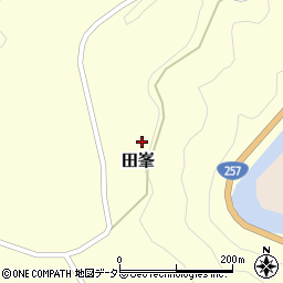 愛知県設楽町（北設楽郡）田峯（先達畑）周辺の地図