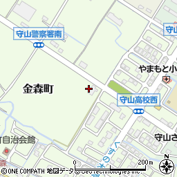 滋賀県守山市金森町603周辺の地図