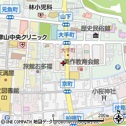 鳥取銀行津山東支店 ＡＴＭ周辺の地図