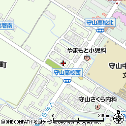 滋賀県守山市金森町640-21周辺の地図