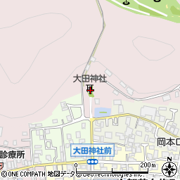 大田神社周辺の地図