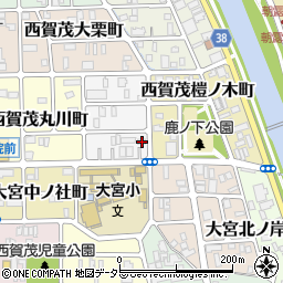 京都府京都市北区西賀茂南大栗町33周辺の地図