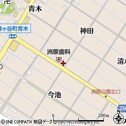 愛知県刈谷市井ケ谷町（神田）周辺の地図