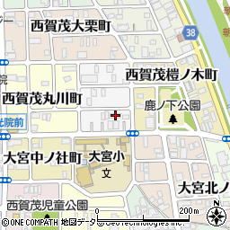京都府京都市北区西賀茂南大栗町28周辺の地図