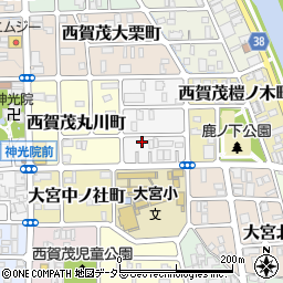 京都府京都市北区西賀茂南大栗町24周辺の地図