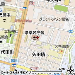 三重県桑名庁舎　桑名農政事務所桑名地域農業改良普及センター普及２課周辺の地図