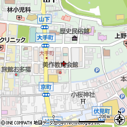 岡山県津山市大手町周辺の地図