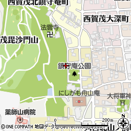 京都府京都市北区西賀茂鎮守菴町周辺の地図