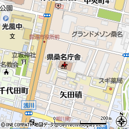 三重県桑名庁舎周辺の地図