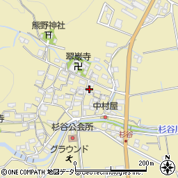 三重県三重郡菰野町杉谷1855周辺の地図