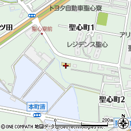 ファミリーマートトヨタ聖心寮店周辺の地図