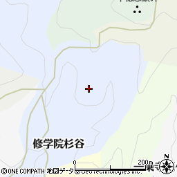 京都府京都市左京区修学院杉谷周辺の地図