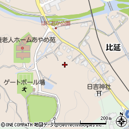 兵庫県神崎郡神河町比延周辺の地図