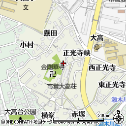 愛知県名古屋市緑区大高町北横峯28周辺の地図