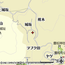 愛知県豊田市豊松町椎木周辺の地図